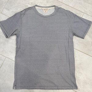 rag & bone Navy Thin Stripe Short Sleeve Men's Tee